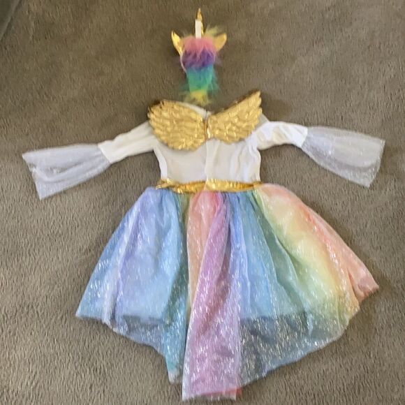 Kids Rainbow Unicorn or Angel Costume Halloween Size M NWT *Read Descrip… - Picture 7 of 9